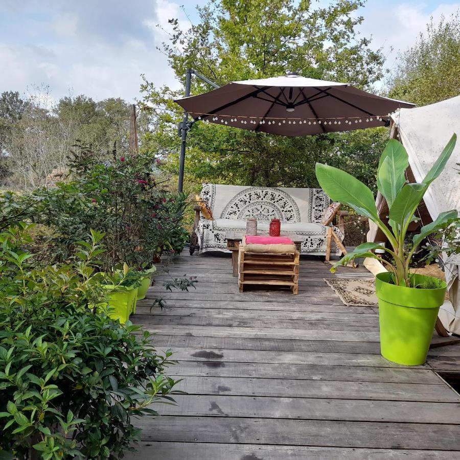 Tente Safari Lodge Dans Foret Luxuriante Vielle-Tursan ภายนอก รูปภาพ