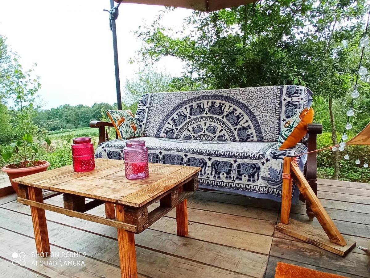 Tente Safari Lodge Dans Foret Luxuriante Vielle-Tursan ภายนอก รูปภาพ